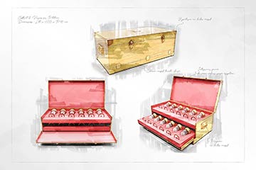 Croquis Verres Plateau